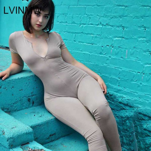 lvinmw gray elastic zipper split bodycon jumpsuits new 2020 summer women short sleeve deep v neck romper party streetwear, Black;white
lvinmw gray elastic zipper split bodycon jumpsuits new 2020 summer women short sleeve deep v neck romper party streetwear, Black;white