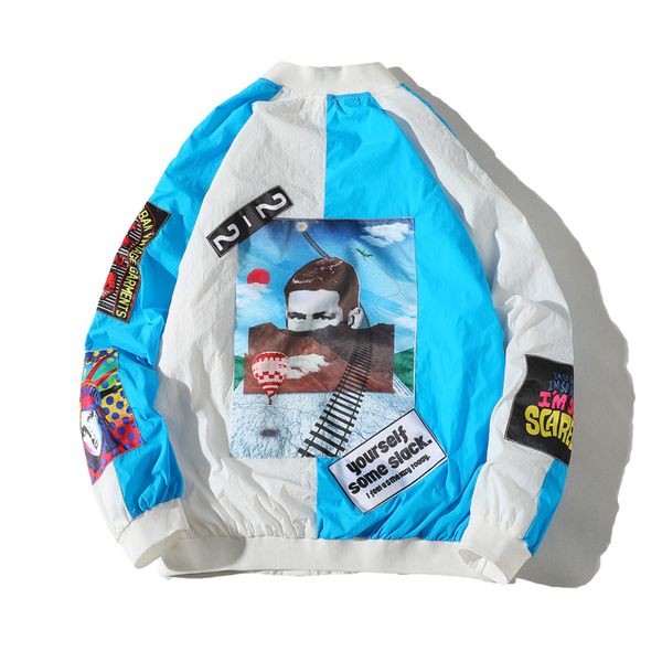 jackets mens new hip hop brand thin baseball coat fashion casual streetwear print man pattern stitching baseball jackets, Black;brown
jackets mens new hip hop brand thin baseball coat fashion casual streetwear print man pattern stitching baseball jackets, Black;brown