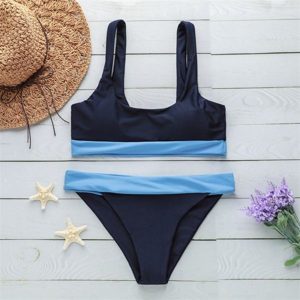 women's vest color matching sports type bikini swimsuit two piece swimsuits brazilian bikini set beach bathing suit biquini, White;black
women's vest color matching sports type bikini swimsuit two piece swimsuits brazilian bikini set beach bathing suit biquini, White;black