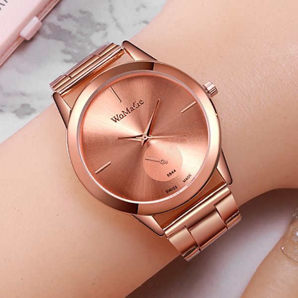 2019 new women watches womage fashion luxury rose gold watches women stainless steel quartz ladies montre femme, Slivery;brown
2019 new women watches womage fashion luxury rose gold watches women stainless steel quartz ladies montre femme, Slivery;brown