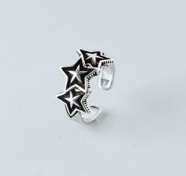 925 silver open silver ring korean retro thai women's exaggerated pentagram ring hand jewelry sterling rings, Golden;silver
925 silver open silver ring korean retro thai women's exaggerated pentagram ring hand jewelry sterling rings, Golden;silver