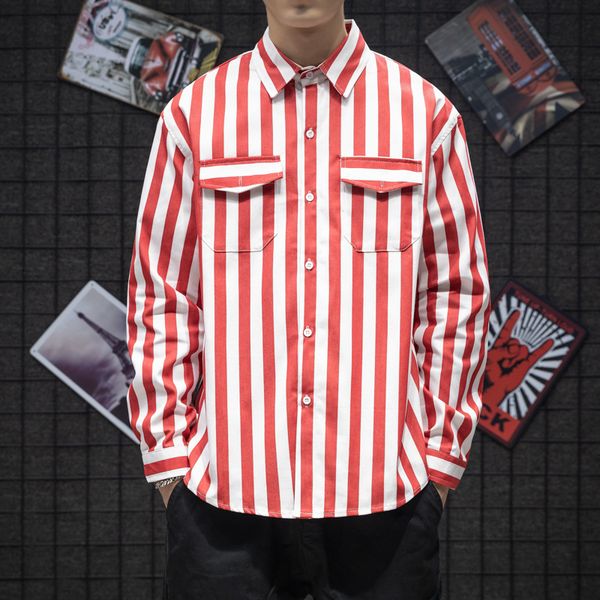long sleeve striped shirt men casual new brand spring autumn turn down collar cotton shirts camisa social masculina clothes men, White;black
long sleeve striped shirt men casual new brand spring autumn turn down collar cotton shirts camisa social masculina clothes men, White;black