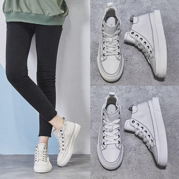 highleather small white shoes spring style 2019 new korean version baitao white shoes student leisure spring, Black
highleather small white shoes spring style 2019 new korean version baitao white shoes student leisure spring, Black