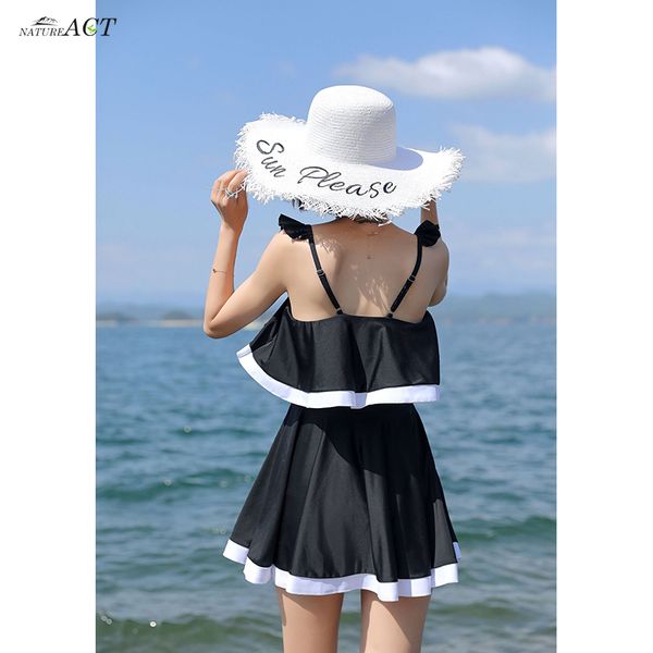 women one piece conservative swimsuit skirt female push up with pad swimming dress swimwear bathing suit beach wear, White;black
women one piece conservative swimsuit skirt female push up with pad swimming dress swimwear bathing suit beach wear, White;black