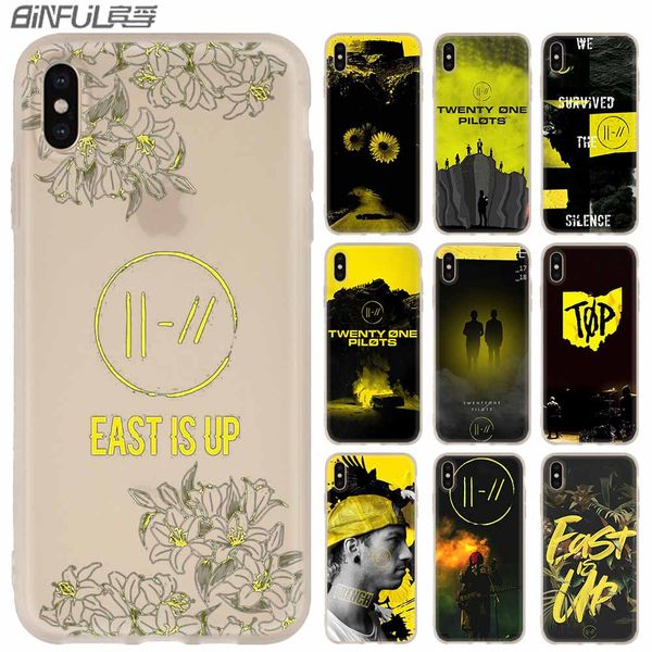 

phone cases luxury silicone soft cover for iphone xi r 2019 x xs max xr 6 6s 7 8 plus 5 4s se coque twenty one pilots 21