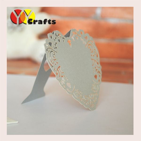 100pcs wedding souvenir laser cut silver paper heart shape place card, table card number ,seat card models
100pcs wedding souvenir laser cut silver paper heart shape place card, table card number ,seat card models