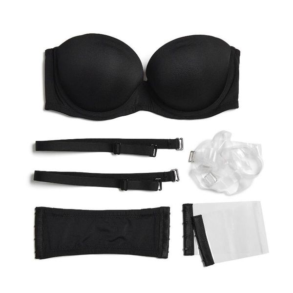 selling women push up bra double padded invisible strapless bras adjusted convertible straps 1/2 cups wire backless, Red;black
selling women push up bra double padded invisible strapless bras adjusted convertible straps 1/2 cups wire backless, Red;black