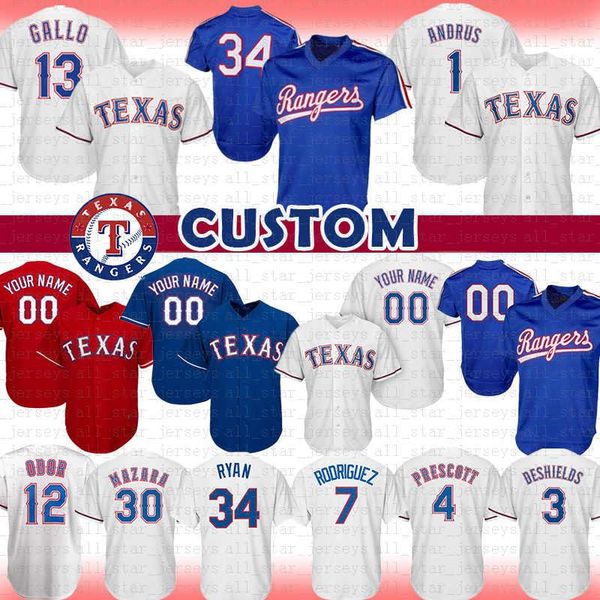 1 Elvis Andrus 13 Joey Gallo Texas Custom Rangers Baseball Jersey 34 Nolan Ryan 7 Ivan Rodriguez Prescott DeShields Odor Mazara A1 Choo
1 Elvis Andrus 13 Joey Gallo Texas Custom Rangers Baseball Jersey 34 Nolan Ryan 7 Ivan Rodriguez Prescott DeShields Odor Mazara A1 Choo