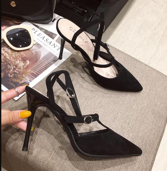 chic black suede strappy pumps luxury women high heels shoes designer shoes size 34 to 39 cs02
chic black suede strappy pumps luxury women high heels shoes designer shoes size 34 to 39 cs02