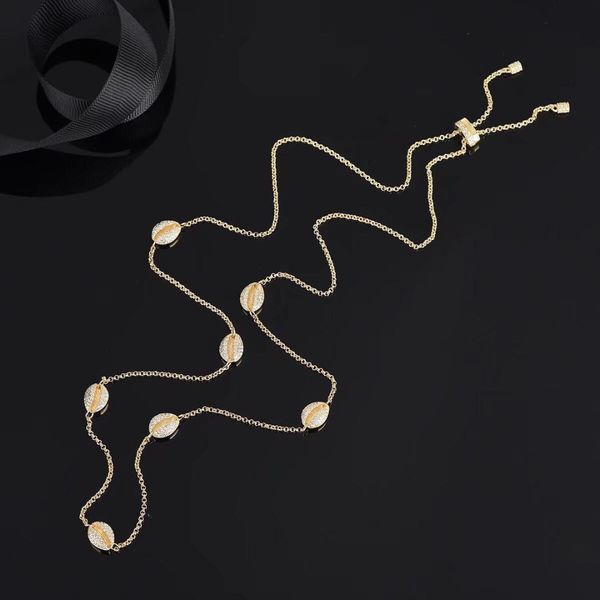 new style gold color zircon crystal drill small shell shape female necklaces boho jewelry fashion choker necklace zk40, Silver
new style gold color zircon crystal drill small shell shape female necklaces boho jewelry fashion choker necklace zk40, Silver