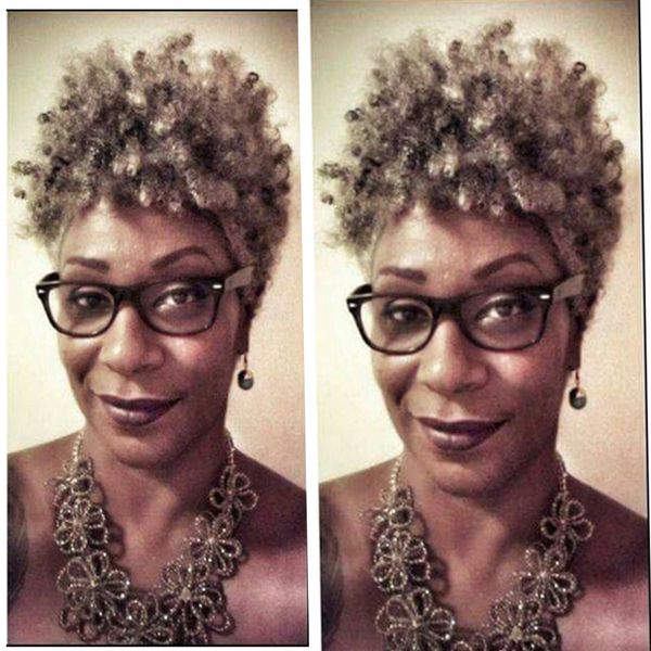 look beautiful short high grey curly ponytail puff updo chignon women clips hair extension real hair silver gray human pony tail 120g, Black
look beautiful short high grey curly ponytail puff updo chignon women clips hair extension real hair silver gray human pony tail 120g, Black