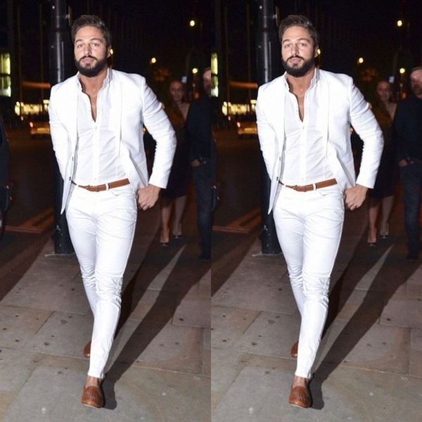2019 street fashion white men suit casual slim fit suit 2 pieces tuxedo custom blazer office men workr prom suits (jacket+pants), Black;gray
2019 street fashion white men suit casual slim fit suit 2 pieces tuxedo custom blazer office men workr prom suits (jacket+pants), Black;gray