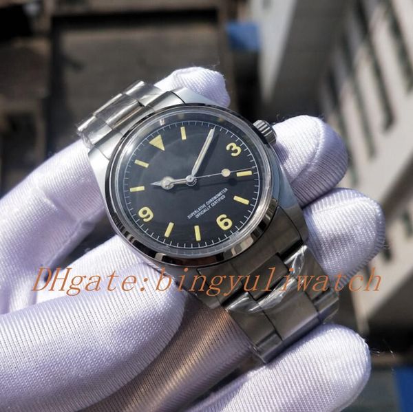 Роскошные Часы Классик 36мм 3 6 9 Old Style Series Мужские часы Автоматическая Рождество Кл