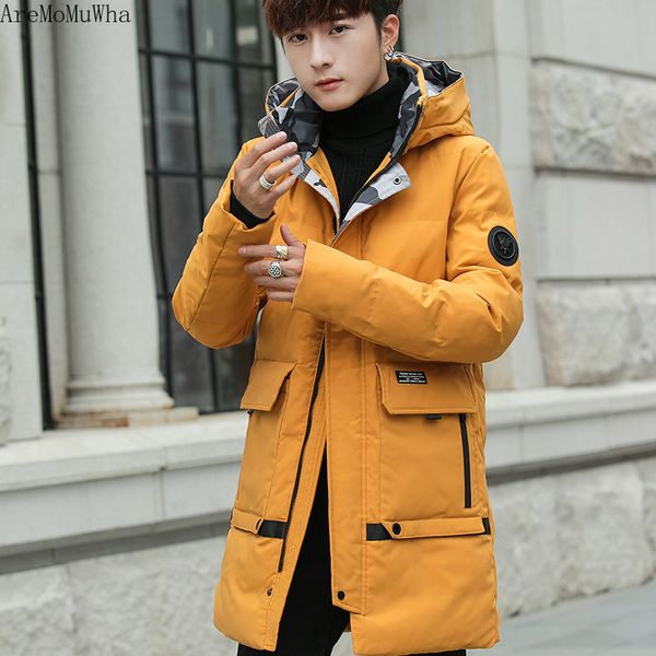 aremomuwha winter new long coat cotton men's jacket clothes korean version of the trend of students down cotton padded, Black
aremomuwha winter new long coat cotton men's jacket clothes korean version of the trend of students down cotton padded, Black