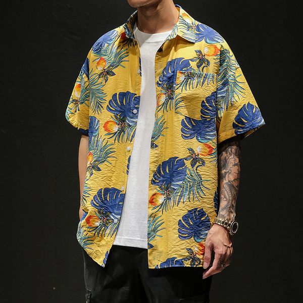 summer male hawaiian shirt trendy printing mens shirts large sizes casual men shirt short sleeve, White;black
summer male hawaiian shirt trendy printing mens shirts large sizes casual men shirt short sleeve, White;black