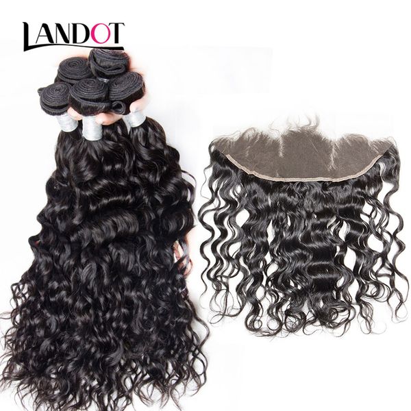 Brazilian Peruvian Malaysian Indian Water Wave Virgin Human Hair Weave 3 Bundles with Lace Frontal Closures Wet and Wavy Hair Natural Color
Brazilian Peruvian Malaysian Indian Water Wave Virgin Human Hair Weave 3 Bundles with Lace Frontal Closures Wet and Wavy Hair Natural Color