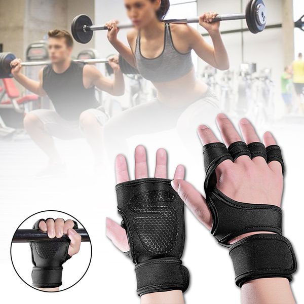 1 pair men women exercise training non slip wrist wrap weight lifting protective gym workout silicone fitness gloves half finger, Black
1 pair men women exercise training non slip wrist wrap weight lifting protective gym workout silicone fitness gloves half finger, Black