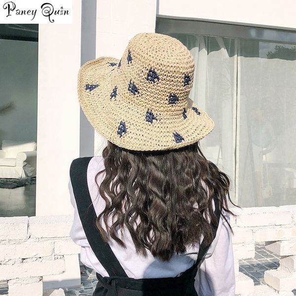 women new summer beach hat wide large brim folding summer hat women fresh sun for holiday cute sunshade caps, Blue;gray
women new summer beach hat wide large brim folding summer hat women fresh sun for holiday cute sunshade caps, Blue;gray