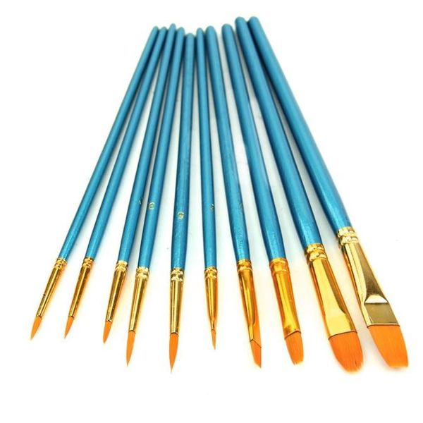 10pcs художников paint brush set акрил акварель круглый заостренной верхушкой nylon волос
10pcs художников paint brush set акрил акварель круглый заостренной верхушкой nylon волос