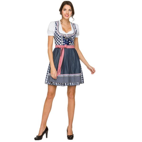germany women oktoberfest beer costume halloween bavarian maid dress retro court party female clothing, Silver
germany women oktoberfest beer costume halloween bavarian maid dress retro court party female clothing, Silver
