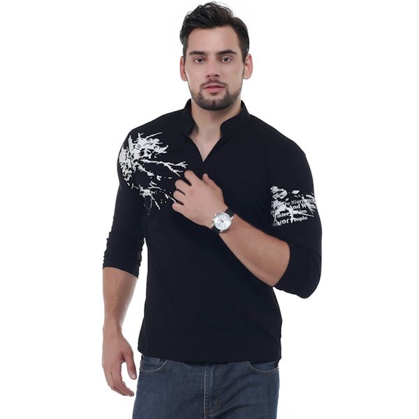 e-baihui 2021 new fashion men's t shirt fashion print v neck long sleeve t shirt mens trend slim fit casual tees shirt 4xl, White;black
e-baihui 2021 new fashion men's t shirt fashion print v neck long sleeve t shirt mens trend slim fit casual tees shirt 4xl, White;black