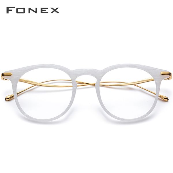 fonex titanium acetate optical prescription glasses men vintage retro round eyeglasses frame women myopia spectacles eyewear 857, Black
fonex titanium acetate optical prescription glasses men vintage retro round eyeglasses frame women myopia spectacles eyewear 857, Black