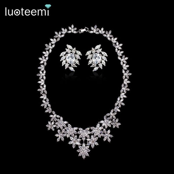 luoteemi fashion women luxury big flowers chain pendant femel necklace with high grade cubic zircon bridal wedding jewelry sets, Silver
luoteemi fashion women luxury big flowers chain pendant femel necklace with high grade cubic zircon bridal wedding jewelry sets, Silver