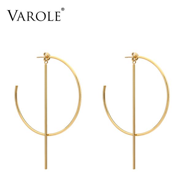 varole circle line dangle earrings gold color earings stainless steel drop big earrings for women long earring jewelry brinco, Golden
varole circle line dangle earrings gold color earings stainless steel drop big earrings for women long earring jewelry brinco, Golden