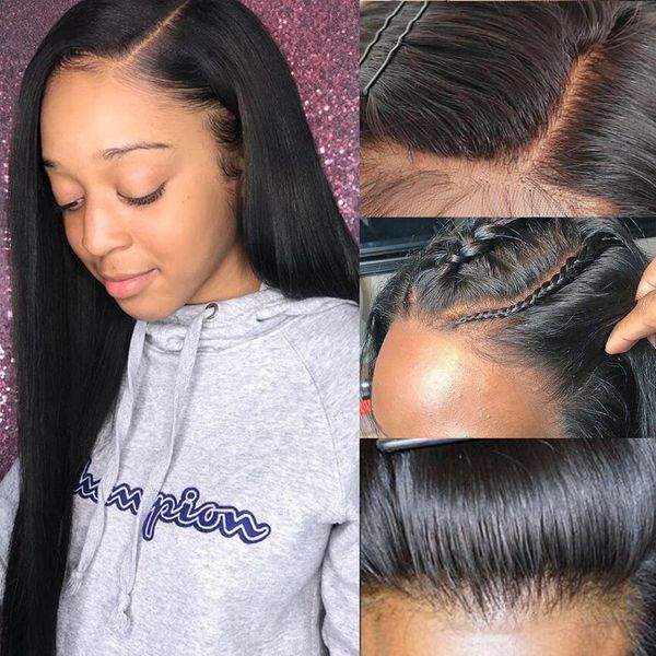 перуанский straight 360 lace фронтальной парик 13 × 4 фронта шнурка человеческих волос парики для женщин с ребенком волос non-remy естествен, Black
перуанский straight 360 lace фронтальной парик 13 × 4 фронта шнурка человеческих волос парики для женщин с ребенком волос non-remy естествен, Black