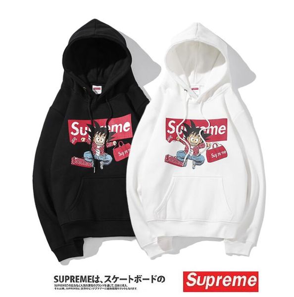 2020 hoodie classic embroidery logo pullover loose men and women alike goku print hooded hoodie black and white m xl xxl
2020 hoodie classic embroidery logo pullover loose men and women alike goku print hooded hoodie black and white m xl xxl