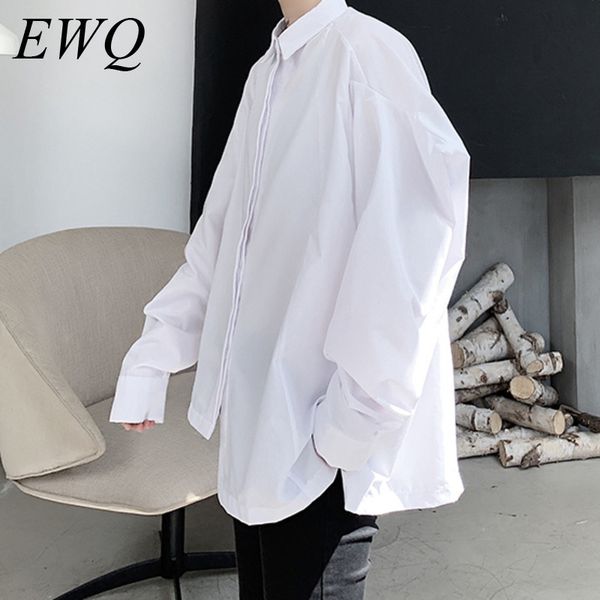 ewq / men's wear spring summer fashion new 2020 irregular niche long sleeve shirt tide oversize large size causal 9y1052, White;black
ewq / men's wear spring summer fashion new 2020 irregular niche long sleeve shirt tide oversize large size causal 9y1052, White;black