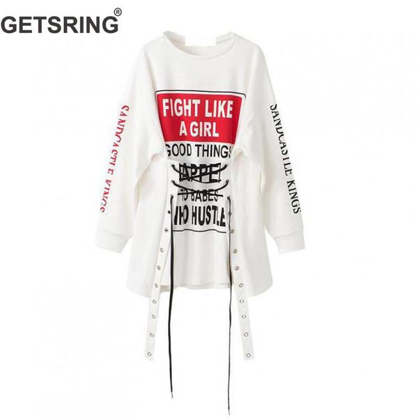 getsring women sweatshirt irregular drawstring letter color matching tumblr sweatshirts asymmetry patchwork white 2019 new, Black
getsring women sweatshirt irregular drawstring letter color matching tumblr sweatshirts asymmetry patchwork white 2019 new, Black