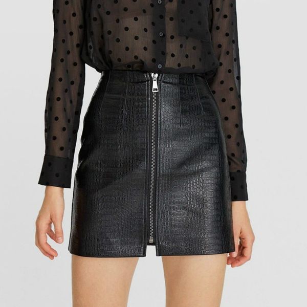 2019 autumn winter women skirt pu leather mini skirt with zipper a-line package hip high waist women clothing moda mujer, Black
2019 autumn winter women skirt pu leather mini skirt with zipper a-line package hip high waist women clothing moda mujer, Black