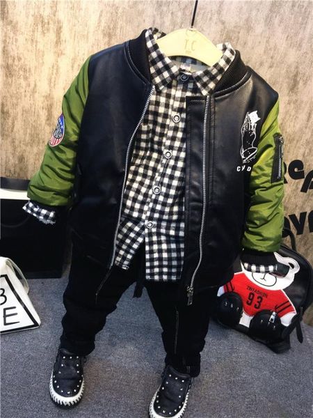 baby boy clothes winter boy clothing set leisure boys plush faux leather + plush shirt + jeans 3pcs kids clothes set, White
baby boy clothes winter boy clothing set leisure boys plush faux leather + plush shirt + jeans 3pcs kids clothes set, White