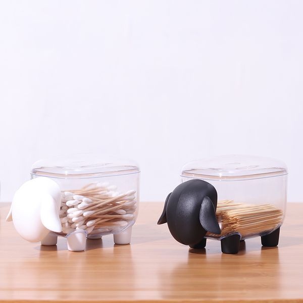 lovely sheep-shaped plastic toothpick storage boxs cotton swab box dust toothpick box living room kitchen accessories
lovely sheep-shaped plastic toothpick storage boxs cotton swab box dust toothpick box living room kitchen accessories