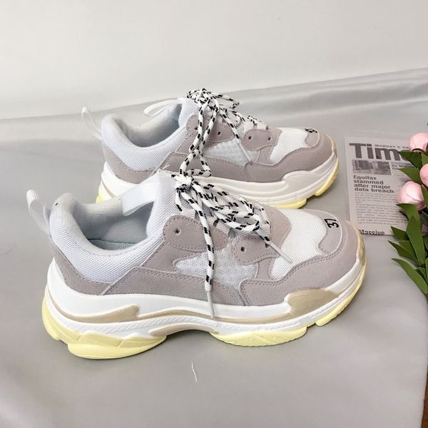 2019 men vintage shoes leather platform shoes men sneakers white trainers tenis masculino for women balenciaca, Black
2019 men vintage shoes leather platform shoes men sneakers white trainers tenis masculino for women balenciaca, Black