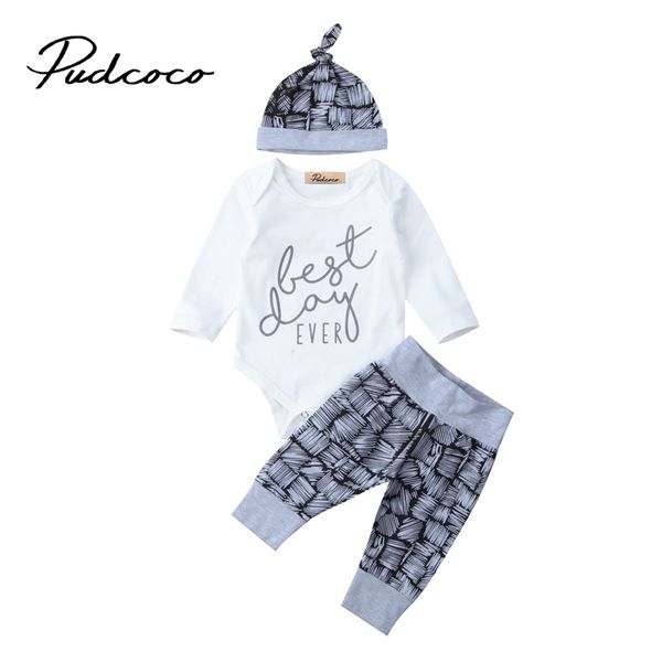 0-18m newborn toddler baby boy girl clothes cotton long sleeve letter baby rompers+striped pants hat infant clothing set, Pink;blue
0-18m newborn toddler baby boy girl clothes cotton long sleeve letter baby rompers+striped pants hat infant clothing set, Pink;blue