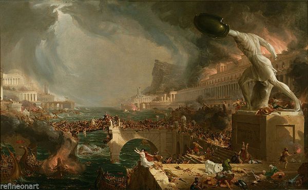 thomas cole the course of empire destruction giclee canvas print wall art decor oil painting on canvas wall art canvas pictures 190902
thomas cole the course of empire destruction giclee canvas print wall art decor oil painting on canvas wall art canvas pictures 190902
