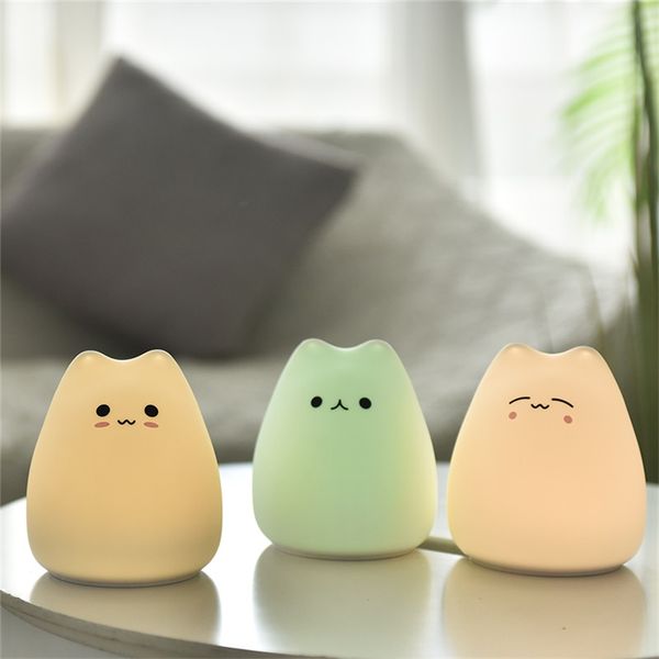 ch silicone night light for children mini cute cat color gradient by patting aaa battery powered toy gifts room decor
ch silicone night light for children mini cute cat color gradient by patting aaa battery powered toy gifts room decor