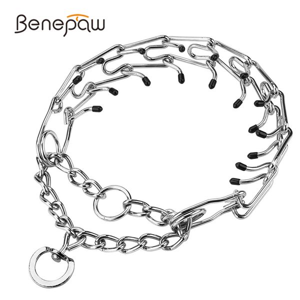 benepaw effective pinch dog training collar with comfort rubber tips safe adjustable detachable stainless steel pet prong collar
benepaw effective pinch dog training collar with comfort rubber tips safe adjustable detachable stainless steel pet prong collar