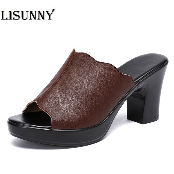 lisunny 2020 fashion women sandals comfortable genuine leather thick heels women's casual shoes summer platform sandal, Black
lisunny 2020 fashion women sandals comfortable genuine leather thick heels women's casual shoes summer platform sandal, Black