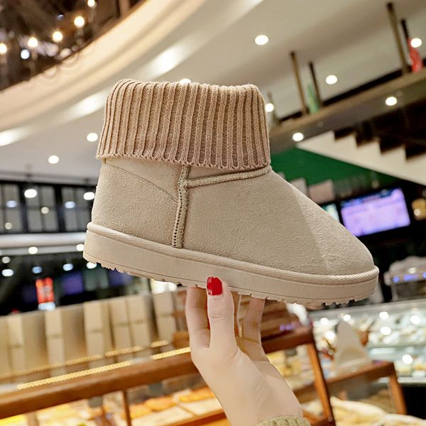 2019 winter new snow boots women fashion simple solid color plus velvet warm and comfortable non-slip casual boots, Black
2019 winter new snow boots women fashion simple solid color plus velvet warm and comfortable non-slip casual boots, Black