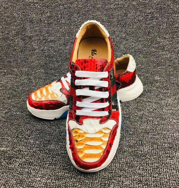 100% genuine real snake skin leather men fashion shoe with cow skin lining 2019 new style men shoes colorful sneaker, Black
100% genuine real snake skin leather men fashion shoe with cow skin lining 2019 new style men shoes colorful sneaker, Black