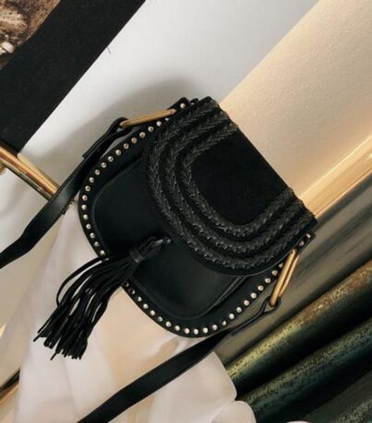 classic vintage woven saddle bag women designer handbags purses suede braided cowhide rivet tassel shoulder bags crossbody messenger bag
classic vintage woven saddle bag women designer handbags purses suede braided cowhide rivet tassel shoulder bags crossbody messenger bag