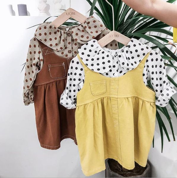2019 korea style girls 2 pcs set blouse+vest dress autumn cotton fashion girls suits 1-6 years pz459, White
2019 korea style girls 2 pcs set blouse+vest dress autumn cotton fashion girls suits 1-6 years pz459, White