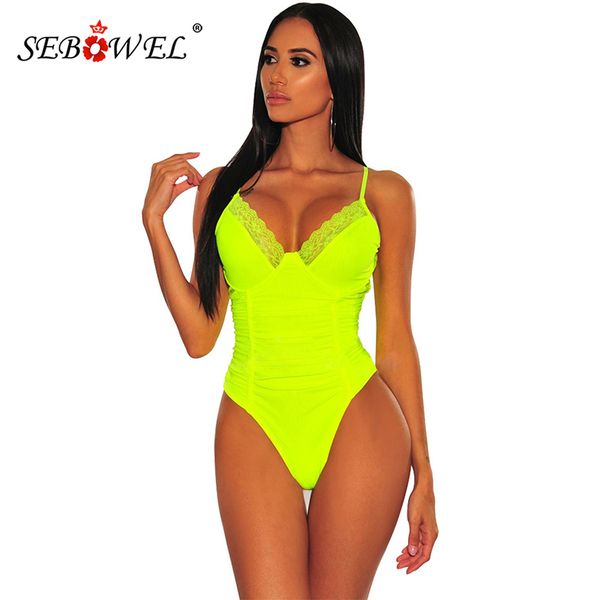 sebowel black/yellow bustier ruched lace bodysuit women v-neck adjustable straps bodysuits female sleeveless club body, Black;white
sebowel black/yellow bustier ruched lace bodysuit women v-neck adjustable straps bodysuits female sleeveless club body, Black;white
