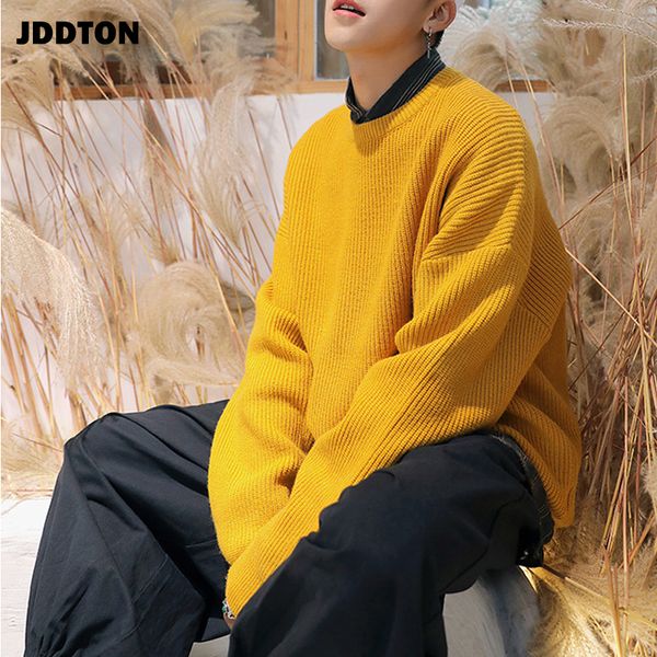 jddton men's autumn hip hop solid sweater casual clothing style loose warm streetwear o-neck knitting pullover male sweat je198
jddton men's autumn hip hop solid sweater casual clothing style loose warm streetwear o-neck knitting pullover male sweat je198
