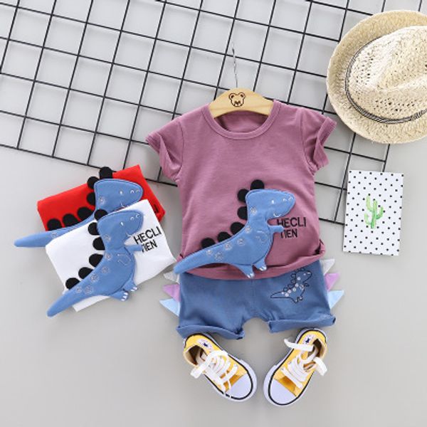 children fashion clothing sets 2020 summer cartoon suits boys girls kids cute dinosaur clothing child casual tshirts + shorts, White
children fashion clothing sets 2020 summer cartoon suits boys girls kids cute dinosaur clothing child casual tshirts + shorts, White