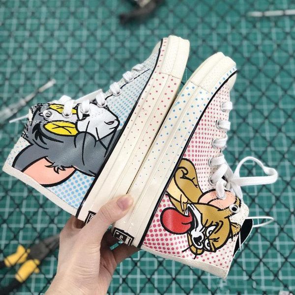 2019 designer shoes cartoon star 1970s hi tom & jerry canvas shoes men women shoes fashion plimsolls 164841c
2019 designer shoes cartoon star 1970s hi tom & jerry canvas shoes men women shoes fashion plimsolls 164841c