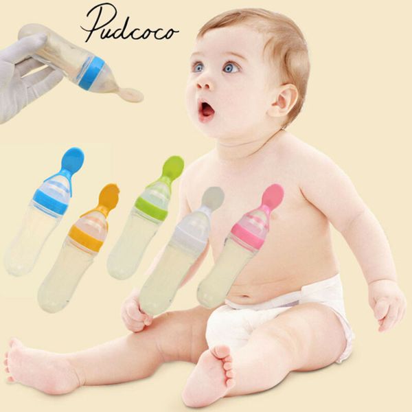 2019 baby accessories safety infant baby silicone feeding with spoon feeder food rice cereal bottle utensils 
2019 baby accessories safety infant baby silicone feeding with spoon feeder food rice cereal bottle utensils